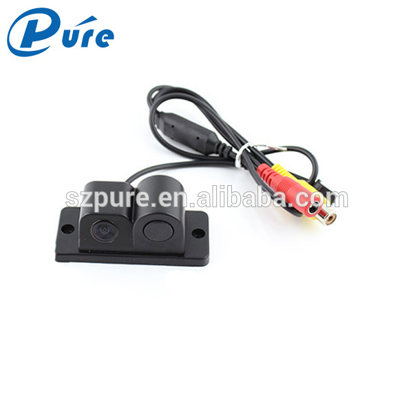 Good quality DC12V car parking sensor system with 2 in 1 camera + sensor