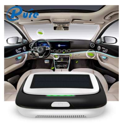 Hot sale portable negative Ion Ionizer ozone generator 12v car fresh air purifier dual USB car air purifier